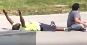 He lies down, puts hands up, and still gets shot by cop