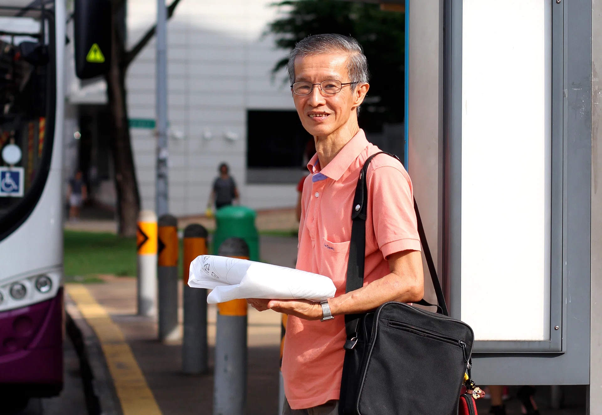 MOVING AROUND: Mr Michael Ng (photo) makes full use of his monthly senior citizen concession pass, which helps him to save on transport fees. 