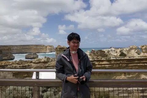 Mr Samuel Lim and his family celebrated his master's degree graduation with a road trip in Melbourne in December 2024.