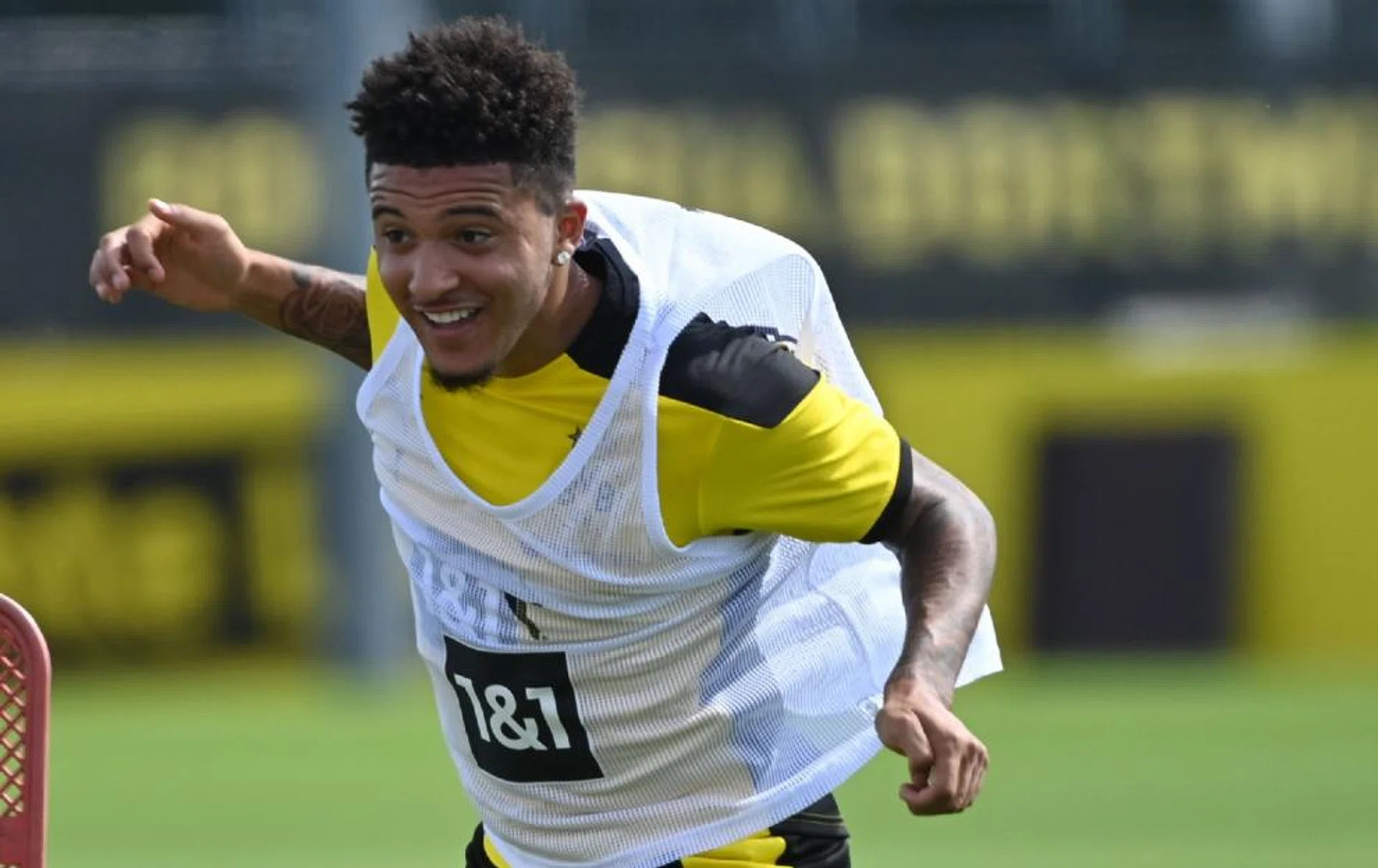 England forward Jadon Sancho scored 20 goals and set up another 20 in all competitions for Borussia Dortmund last season.
