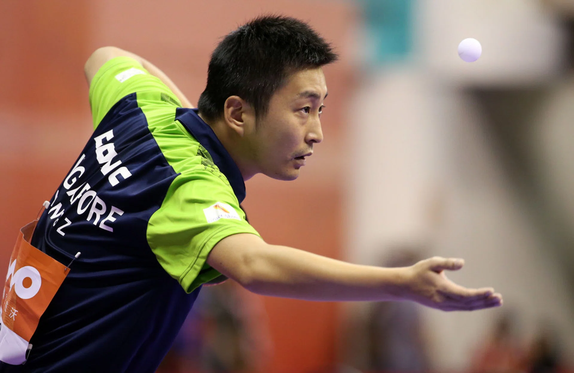 Singapore's Gao Ning hits a shot in his men's singles qualification round table tennis match at the Riocentro venue during the Rio 2016 Olympic Games in Rio de Janeiro.