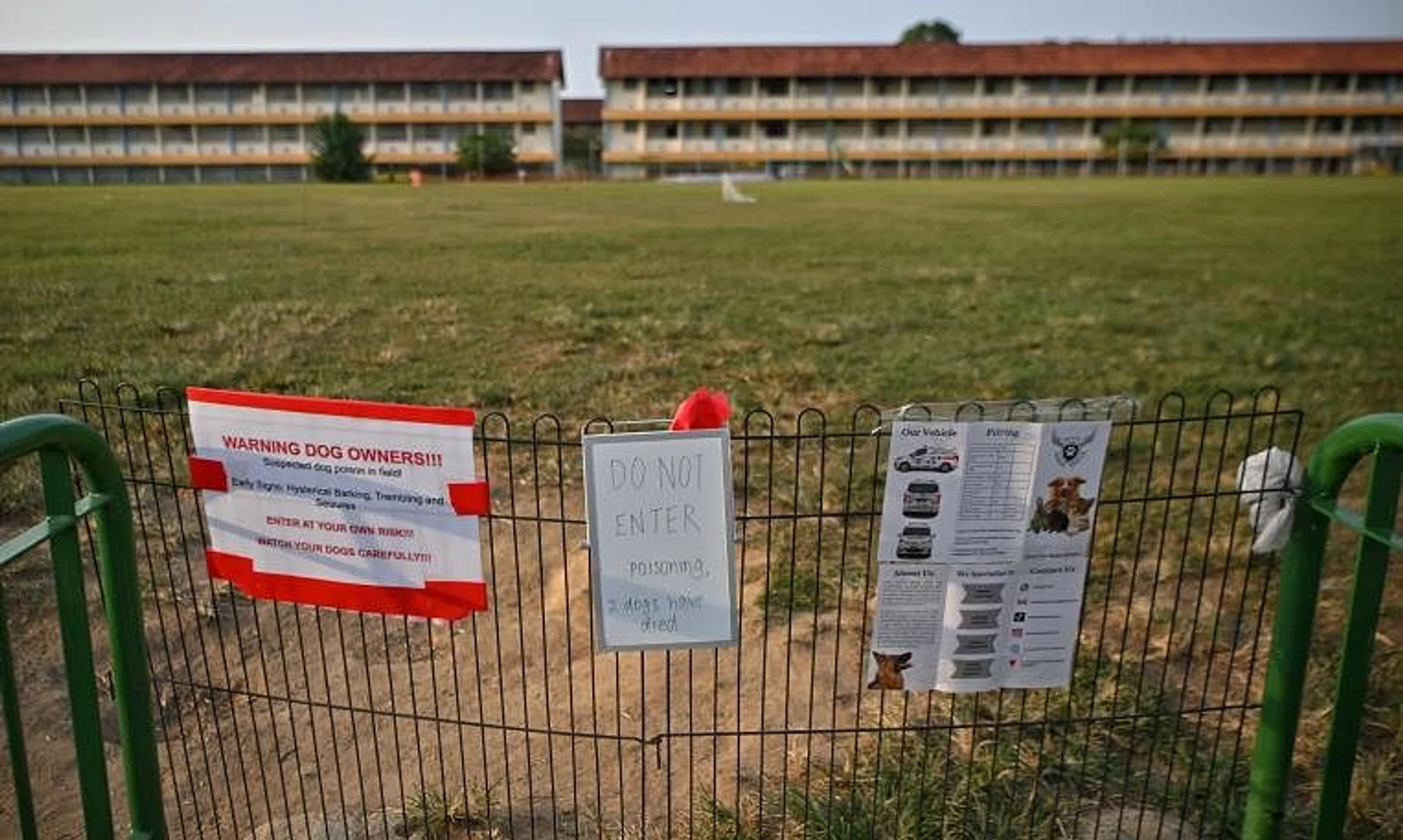 The authorities also spoke to the affected dog owners, and the veterinarians involved, and cordoned off the site during investigations.