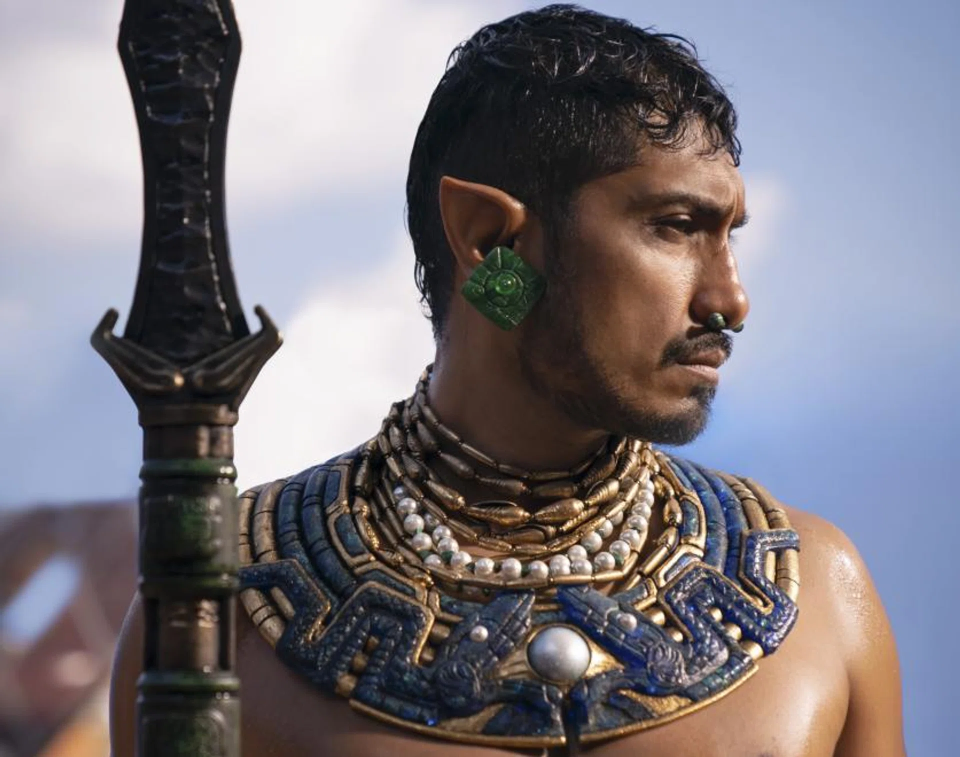 Mexican actor Tenoch Huerta Mejia plays Namor in Black Panther: Wakanda Forever.