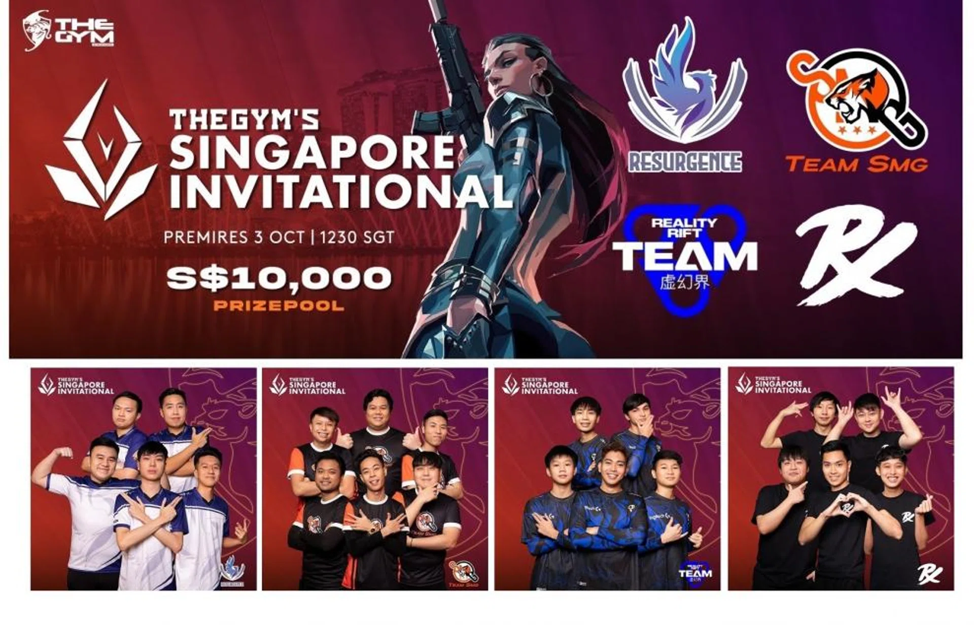 The Gym Singapore Invitational has a prize purse of $10,000