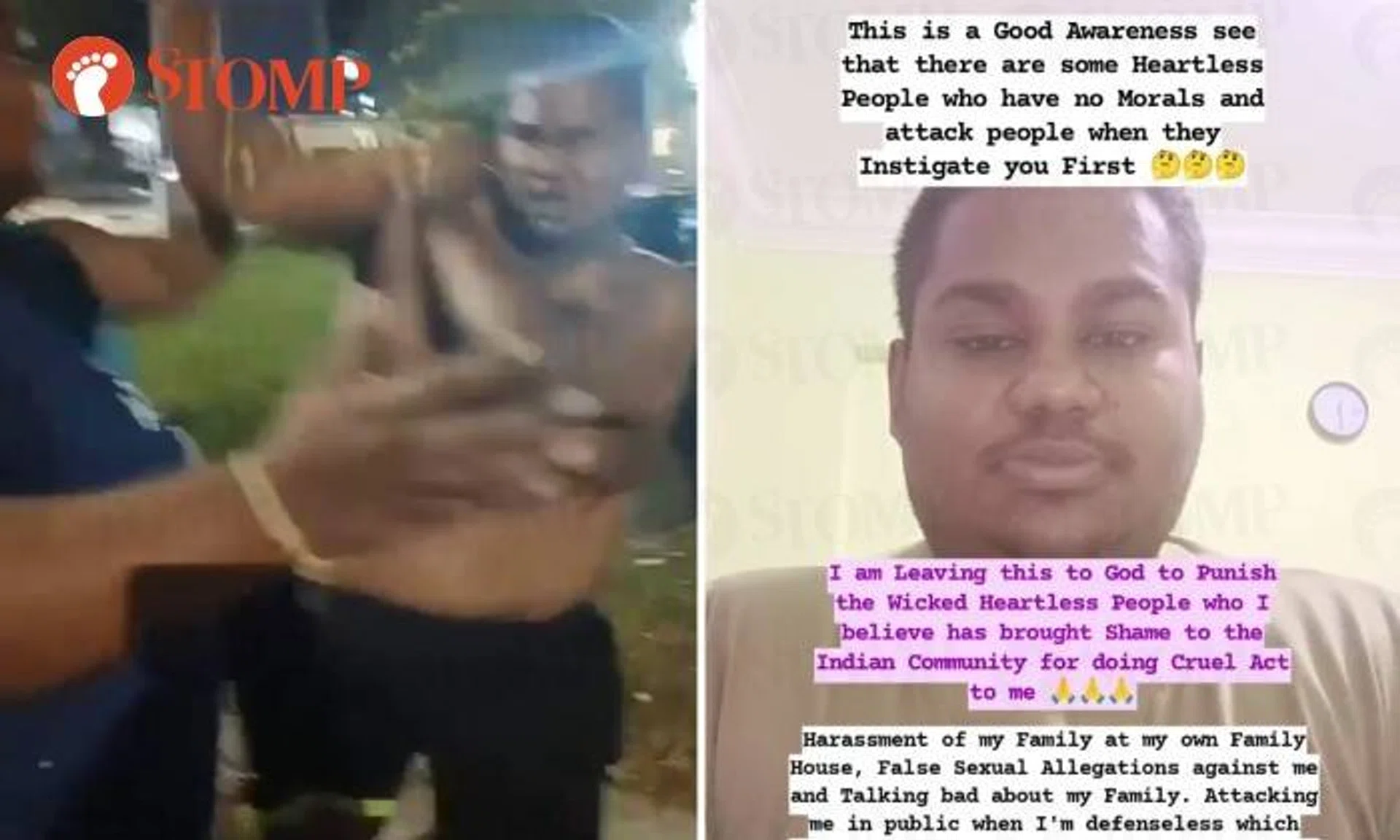 In response to the video, Machaspize shared with Stomp his own video where he thanked well-wishers for their support.