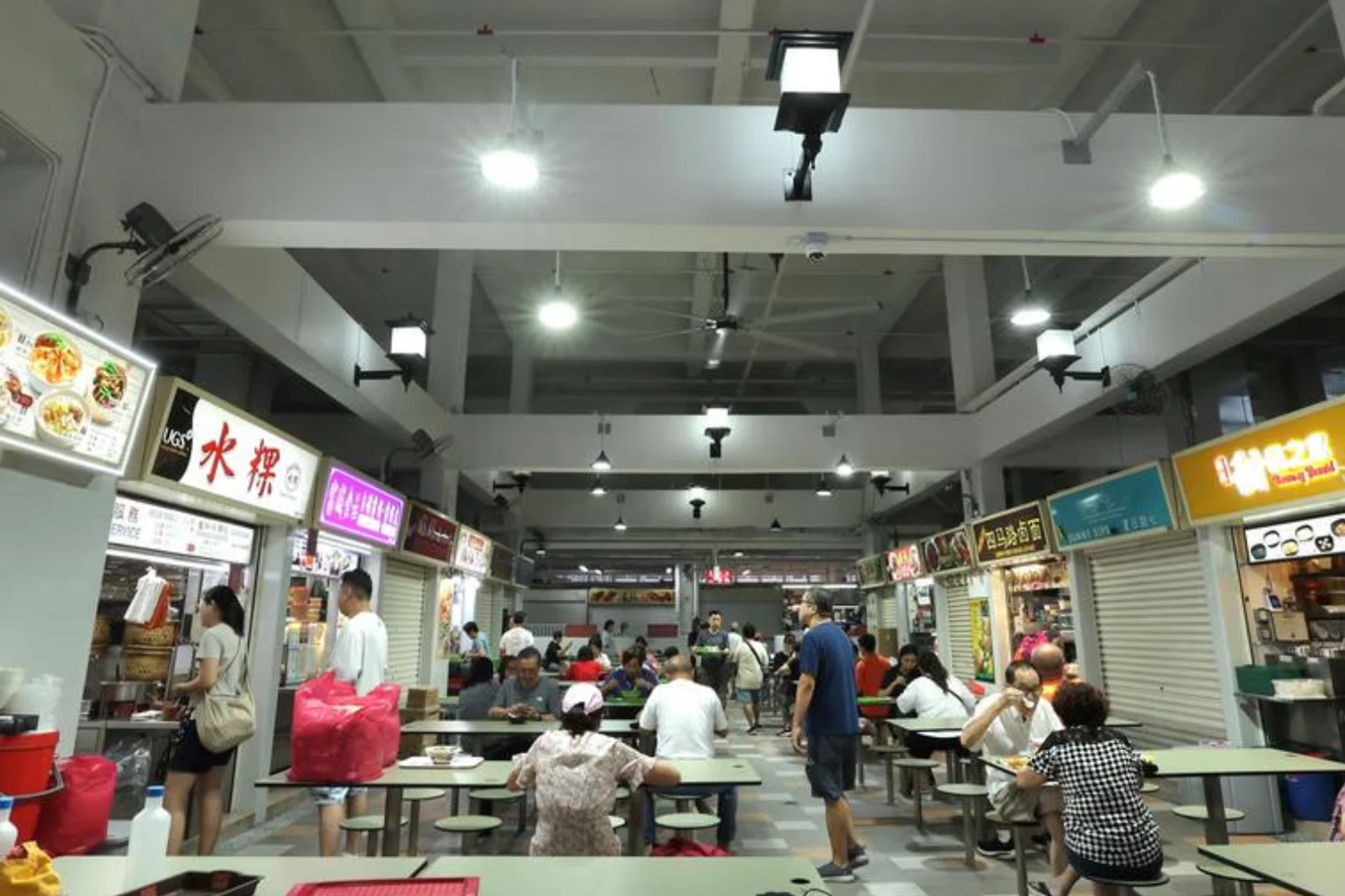 About 80 per cent of the stalls were open on the second day of the centre's reopening.