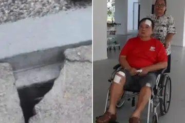 Elderly man injured after wheelchair caught in broken drain