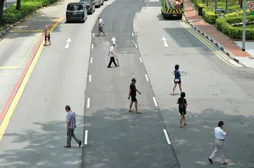 Convenience over safety for senior jaywalkers