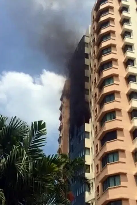 Fire breaks out in 10th-storey unit of Geylang East condo