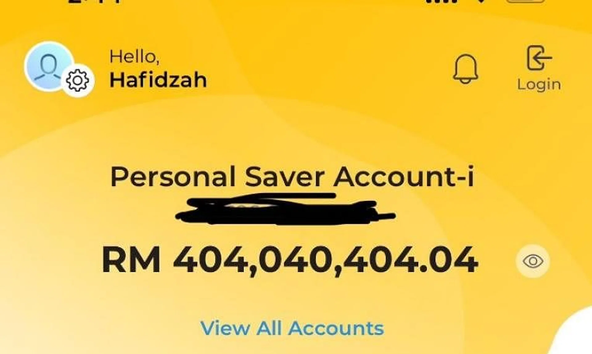 A screenshot shows over over RM400 million (S$114 million) mistakenly deposited in a woman's Maybank account.