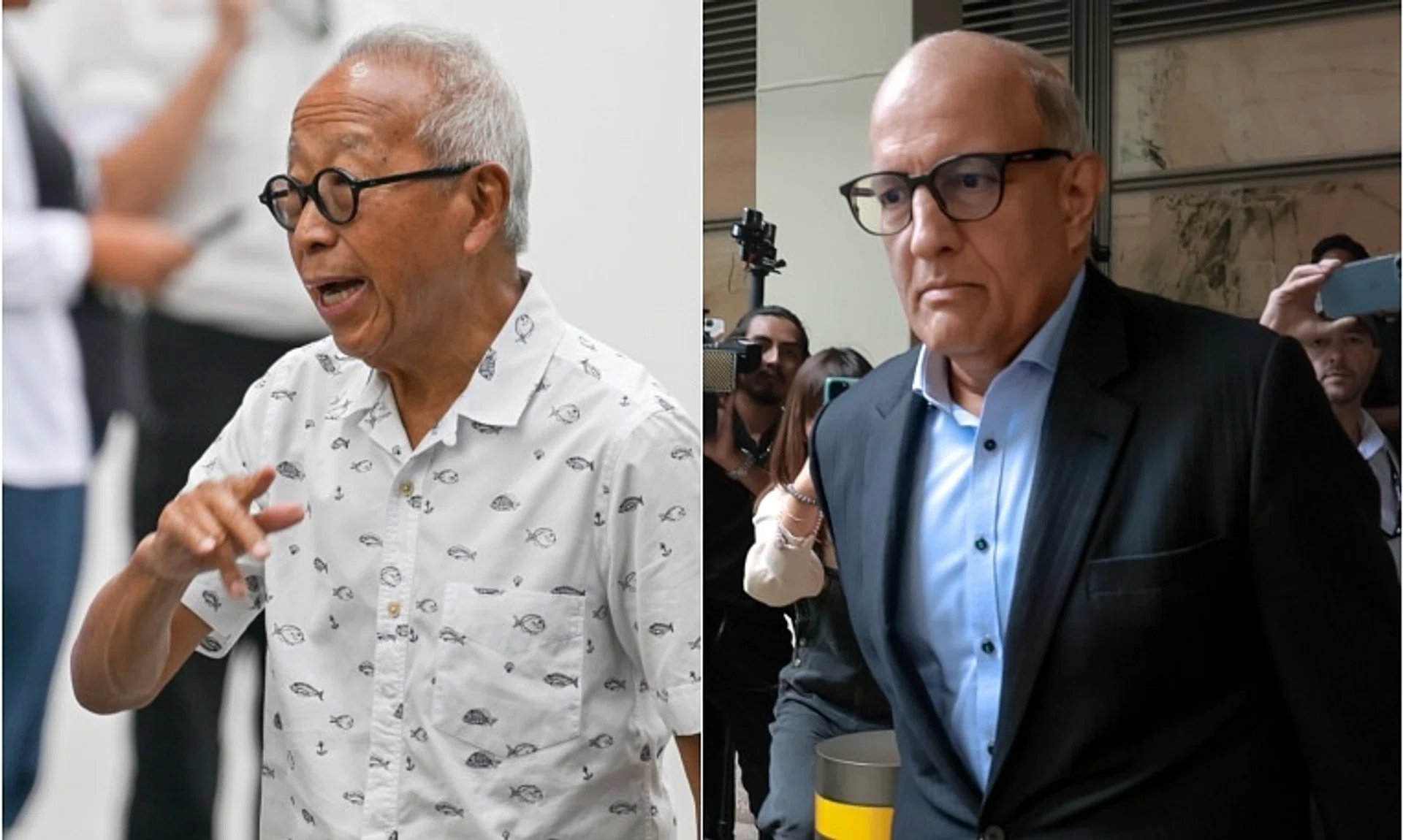 Mr Ong Beng Seng (left) was arrested in July 2023 amid a graft probe that involved former transport minister S. Iswaran (right).