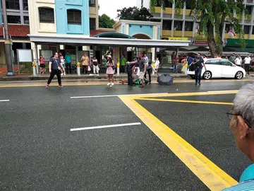 Attackers with samurai sword, knife leave man bleeding on road
