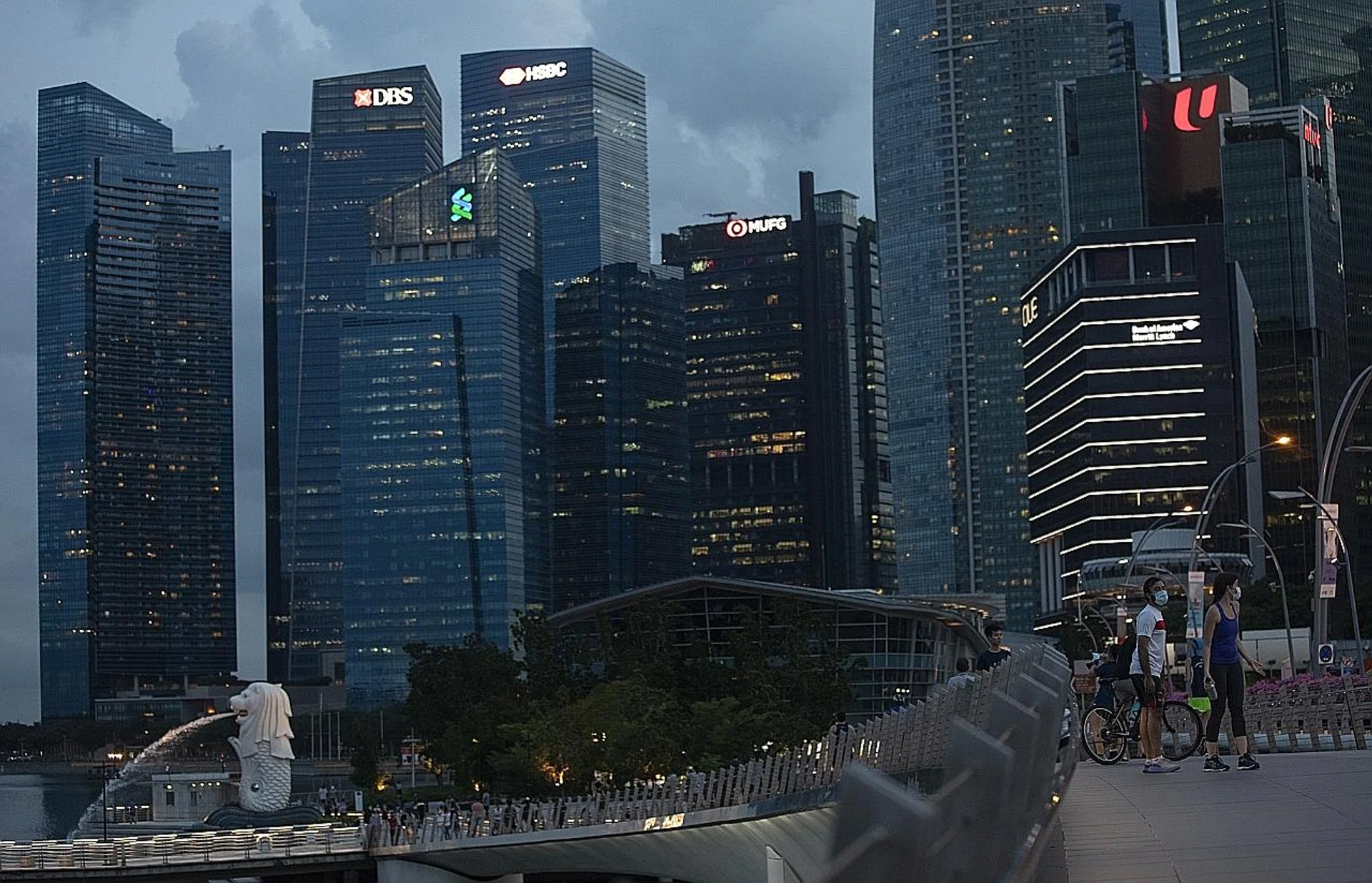 Ministry of Manpower data also showed that the number of working people, excluding domestic help, had the biggest quarterly contraction on record. 
