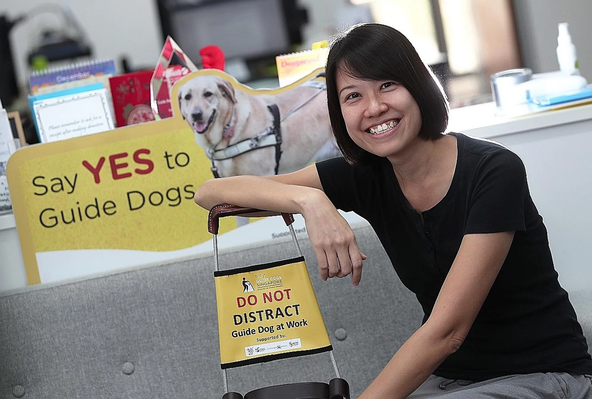 Last year, Ms Christina Teng became the first Singaporean certified to be a guide dog mobility instructor. 