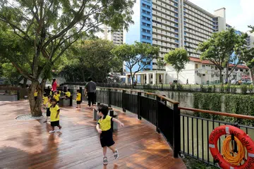 Kallang River area revitalised with viewing decks and 'rain gardens'