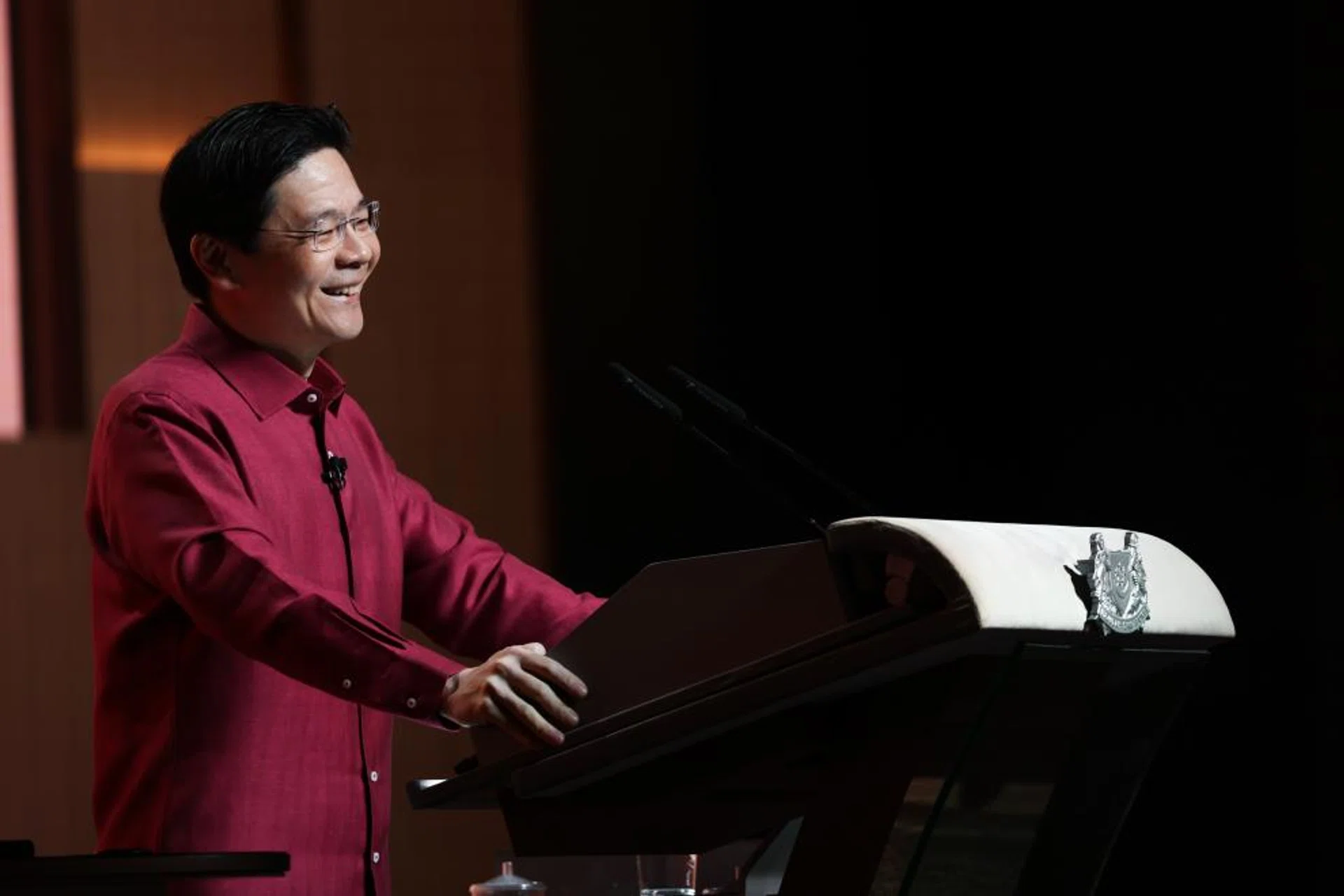 From the moment PM Lawrence Wong stepped onto the stage, he radiated an almost contagious energy.
