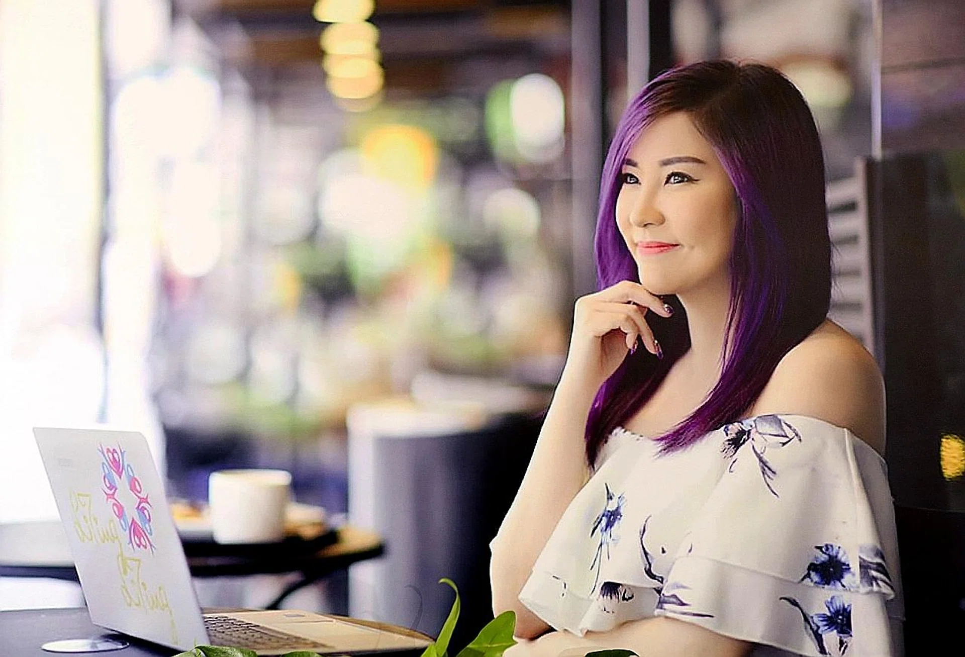 Ms Lau Li Ting, a property agent. 