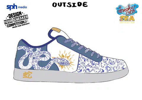 dlsneaker05 - Design 11 submitted by Maverick Koh Ren Kit
Credit: Design Your Sneaker Competition