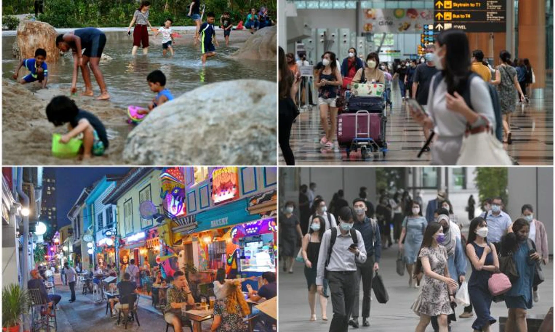 Changes include larger group sizes and the lifting of most restrictions for fully-vaccinated visitors entering Singapore.