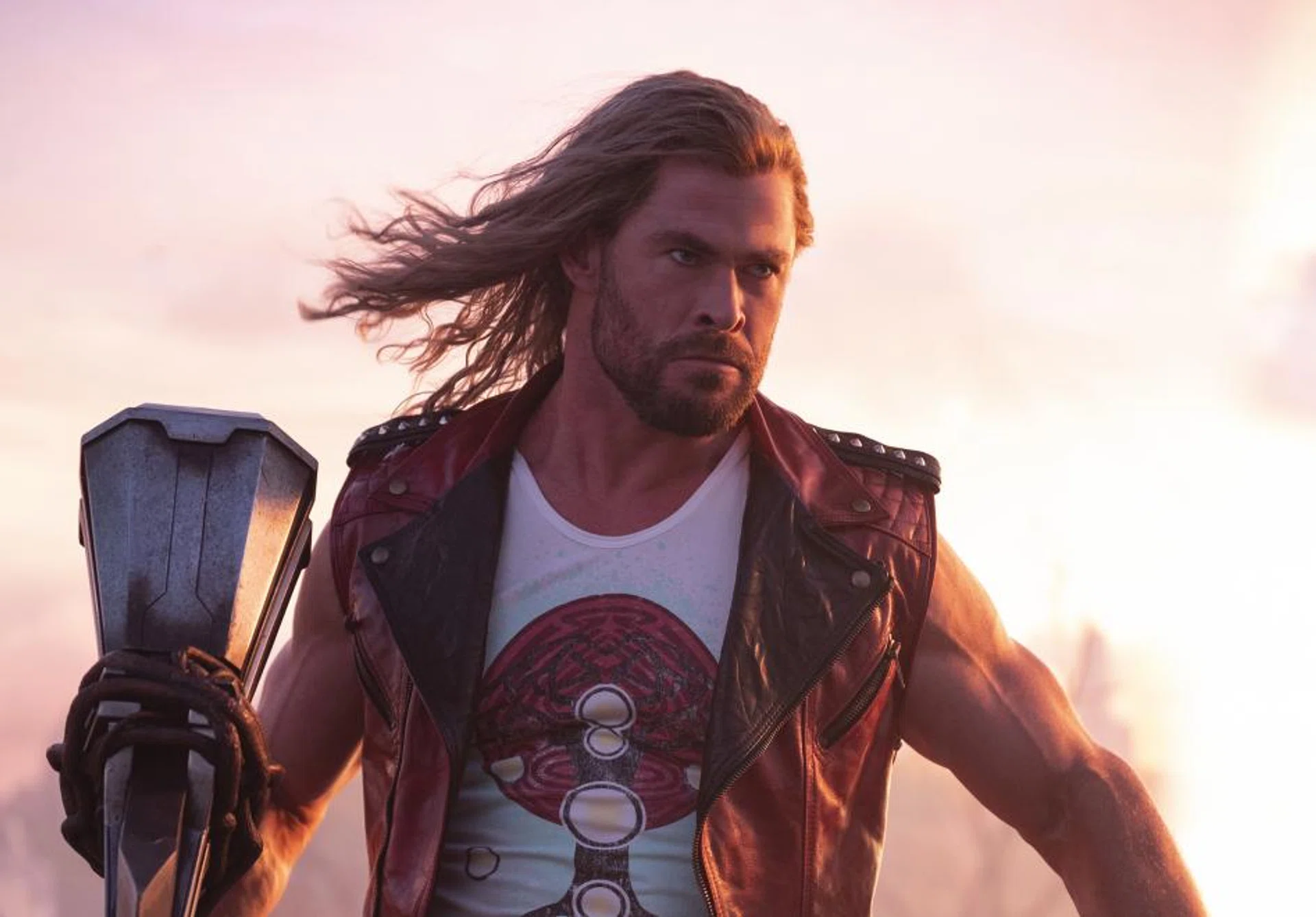 Chris Hemsworth stars as the titular superhero in Thor: Love And Thunder. 