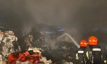 Fire breaks out at industrial building near Pioneer Road; no injuries reported