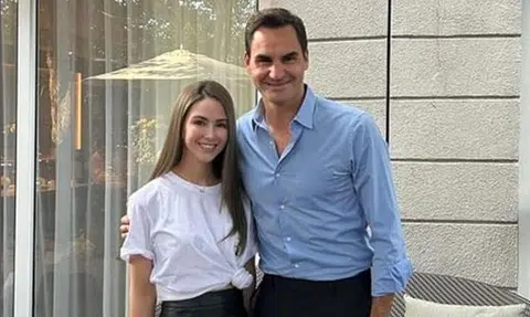 Hannah Quinlivan meets Roger Federer, 'a true gentleman'