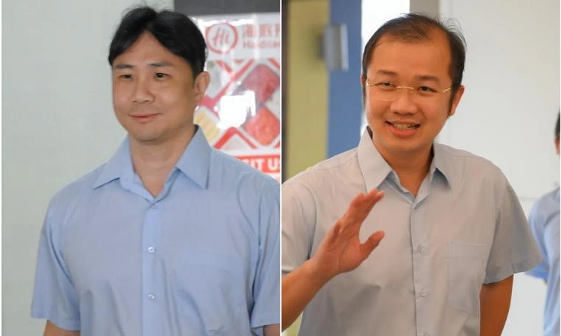 Sengkang GRC MP Jamus Lim (left) is youth wing president, while his GRC mate Louis Chua is now head of the media team.