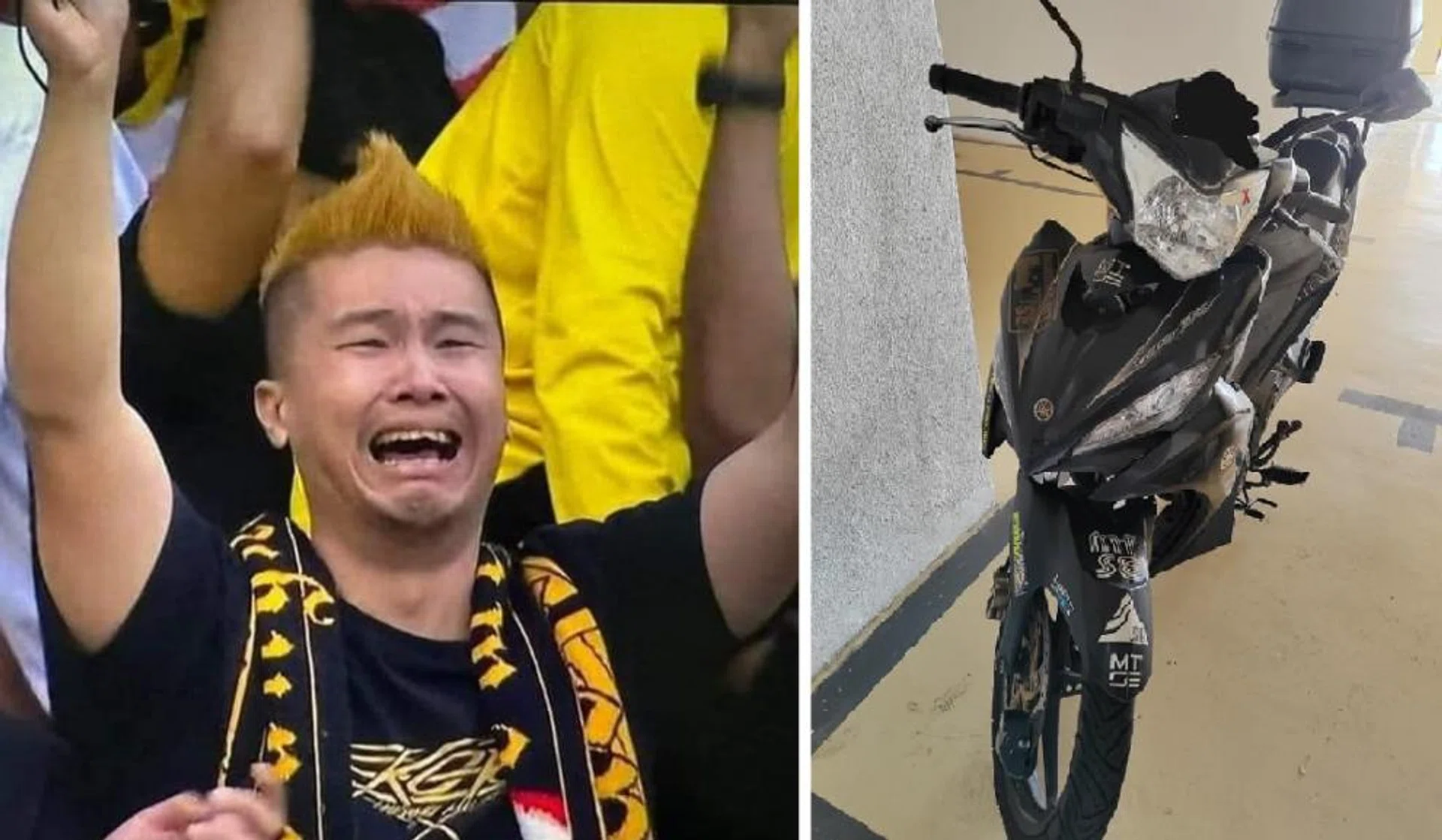 Mr Derrick Gan sold his motorbike and made his way to Qatar.