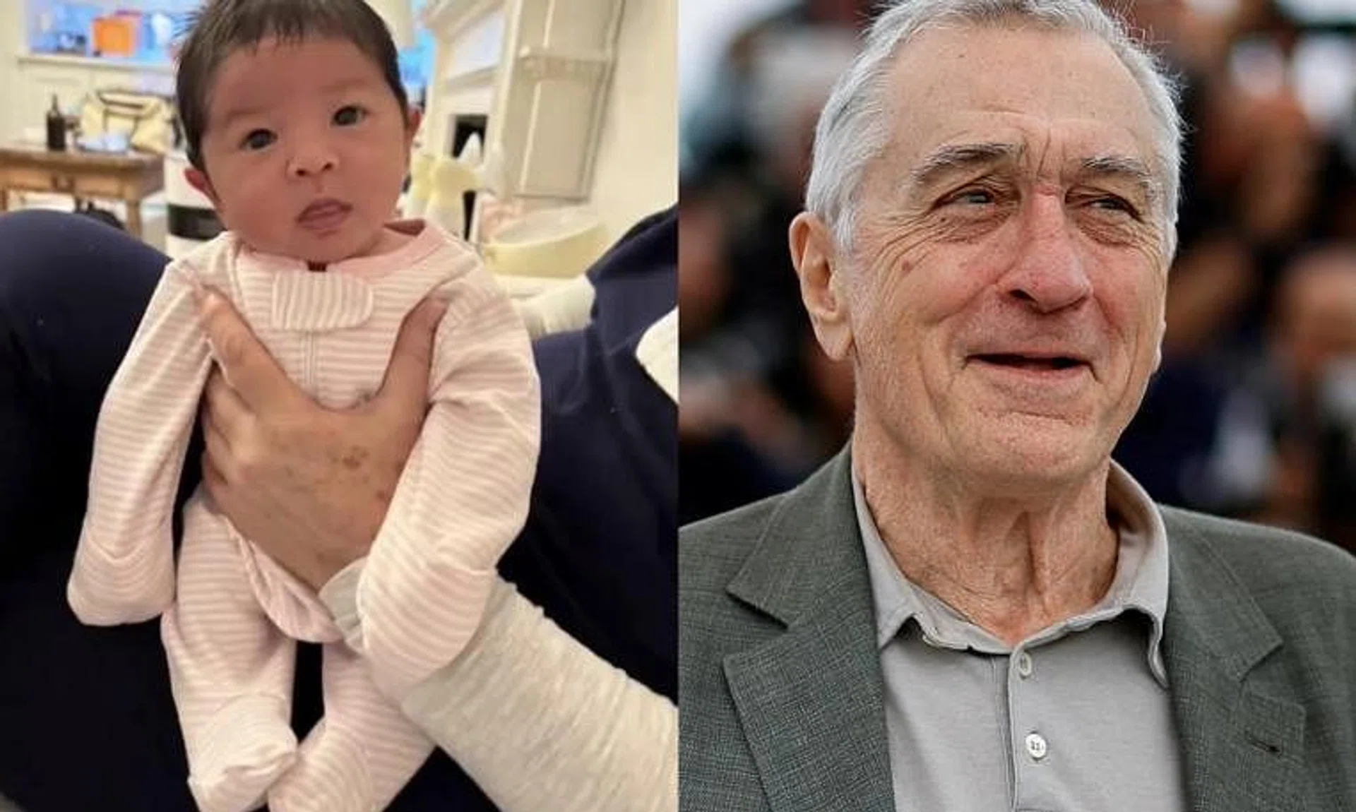 Gia Virginia Chen-De Niro, daughter of American actor Robert De Niro and his partner Tiffany Chen, was born on April 6, 2023.
