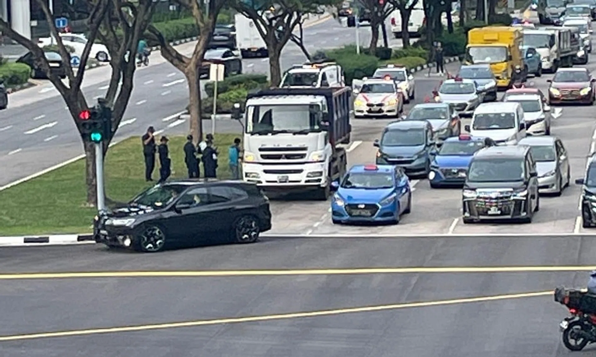 The police said they were alerted to the accident in New Bridge Road at 2.20pm.