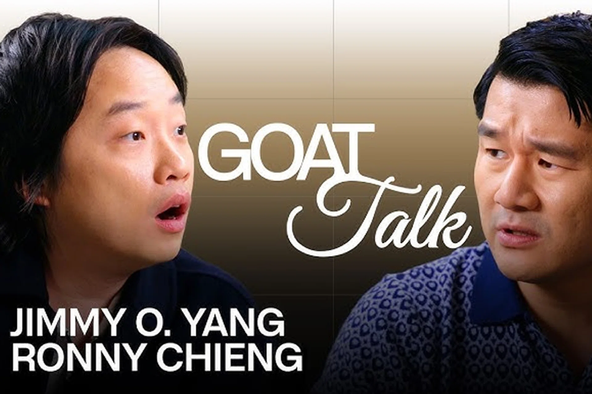 Ronny Chieng (right) jokes about Malaysia being the 'Greatest of All Time' while teasing Singaporeans and Australians with Jimmy O Yang (left).