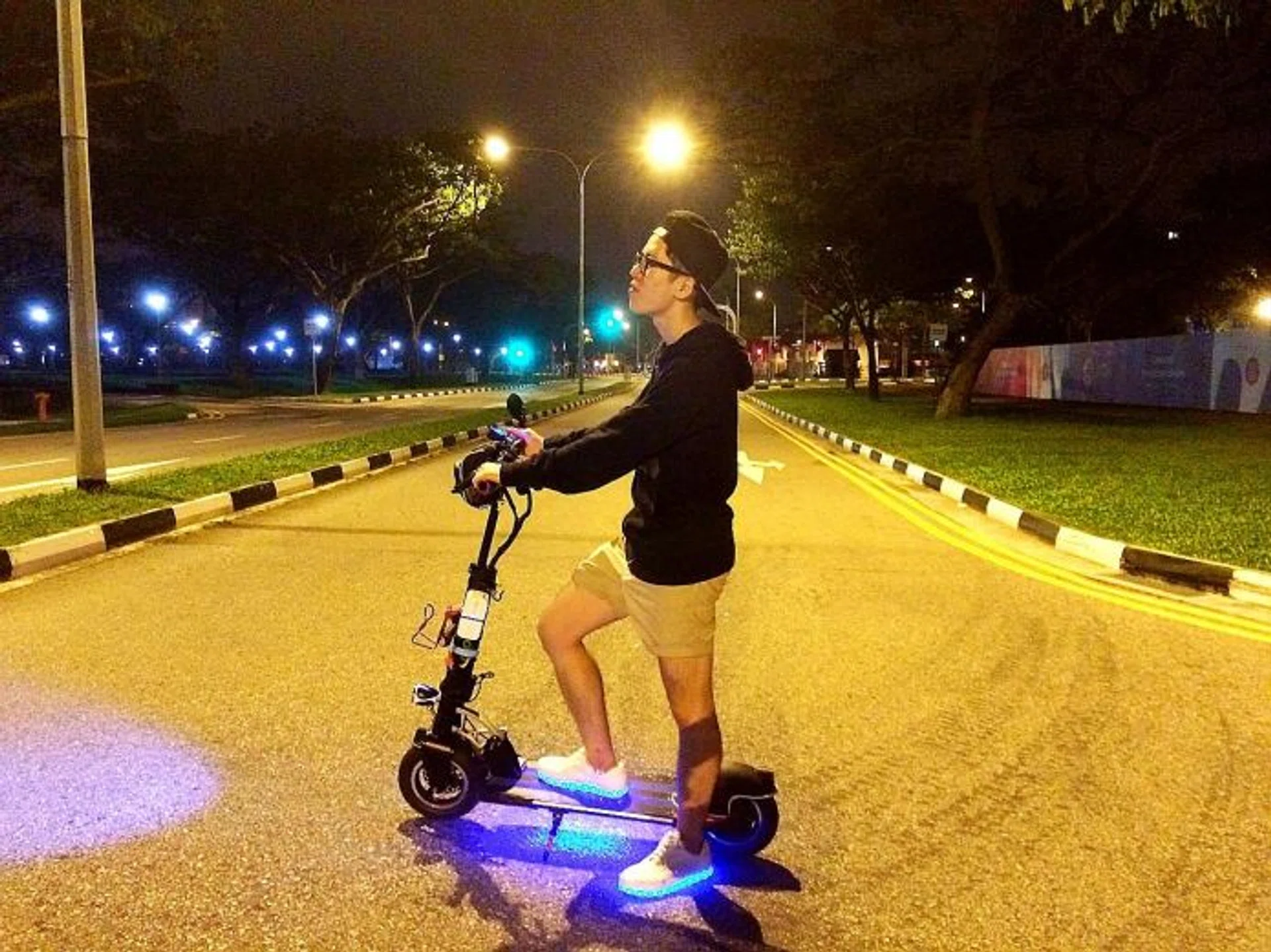 SUDDEN:  Mr Sam Koh ( above) was riding with two friends on a popular cycling route from East Coast Park to Marina Bay Sands on early Saturday morning when he fell.