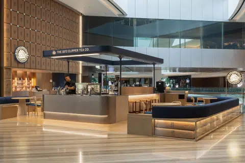 The 1872 Clipper Tea Co at Jewel Changi Airport.