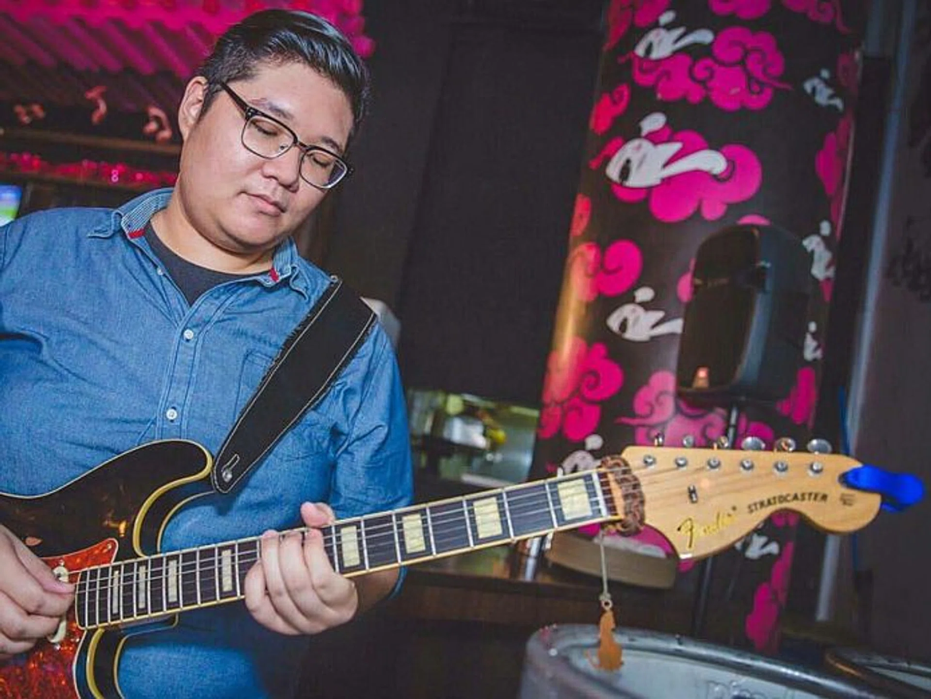 Songwriter Alwyn Tay (above) , 23, a part-time student at the School of Music and the Arts,