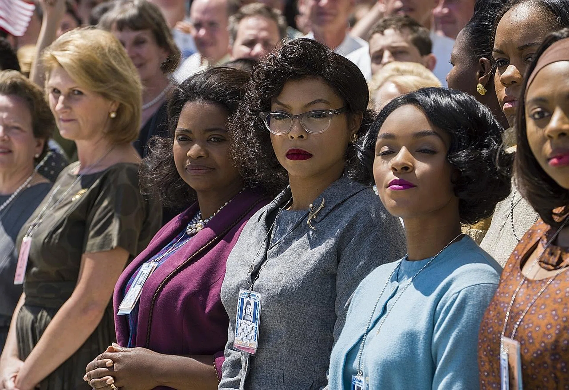 Hidden Figures stars (from left) Octavia Spencer, Taraji P Henson and Janelle Monae. 
