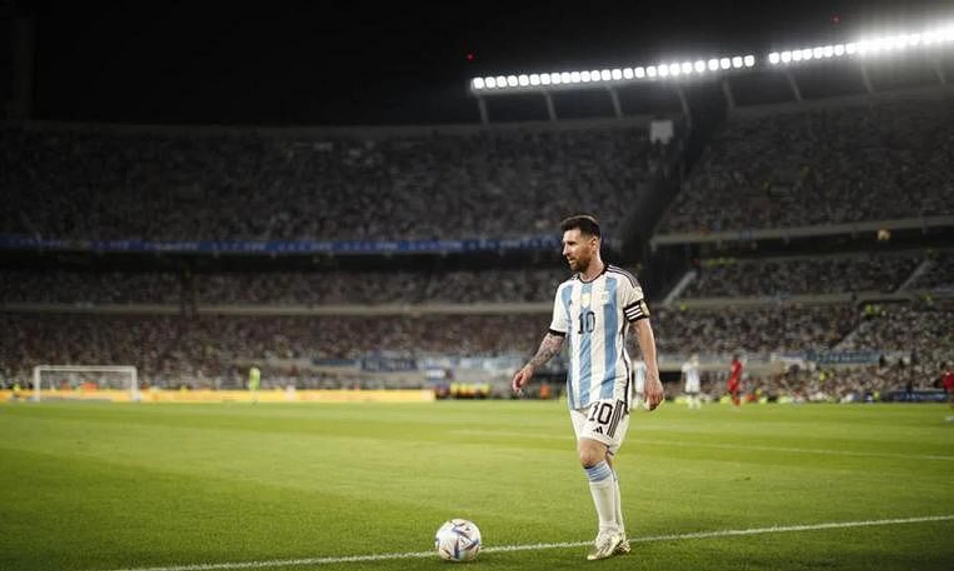 FILE PHOTO: Soccer Football - International Friendly - Argentina v Panama - Estadio Monumental, Buenos Aires, Argentina - March 23, 2023 Argentina's Lionel Messi during the match REUTERS/Agustin Marcarian/File photo