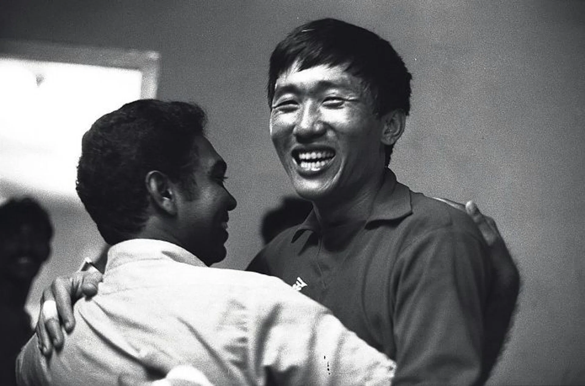 REST IN PEACE: Lim Chiew Peng (above), who was always generous with his smiles, keeping out Terengganu's Nik Ahmad during  a Malaysia Cup game at the National Stadium  in 1979.