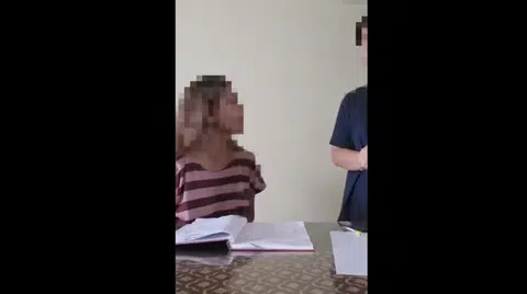 Woman films herself berating maid for not filling in logbook