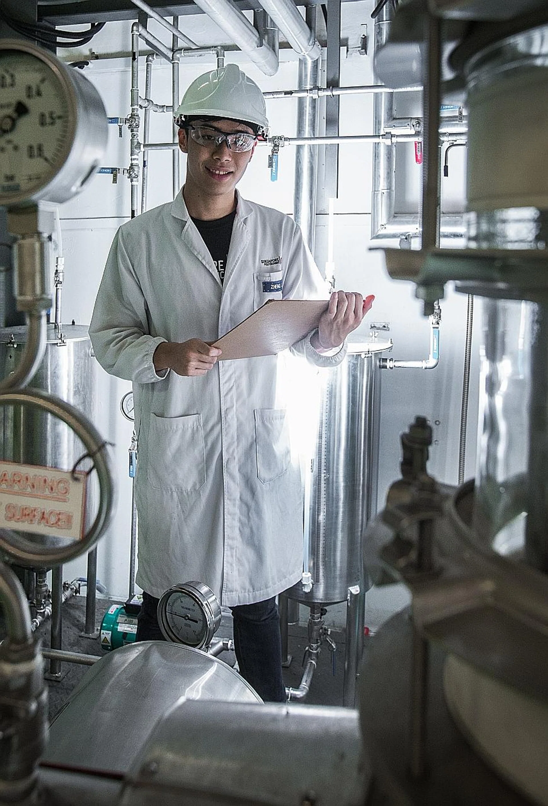 Mr Liew Zheng Jie graduates later this month with a diploma in chemical engineering.