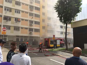 Fire at Bukit Panjang coffee shop