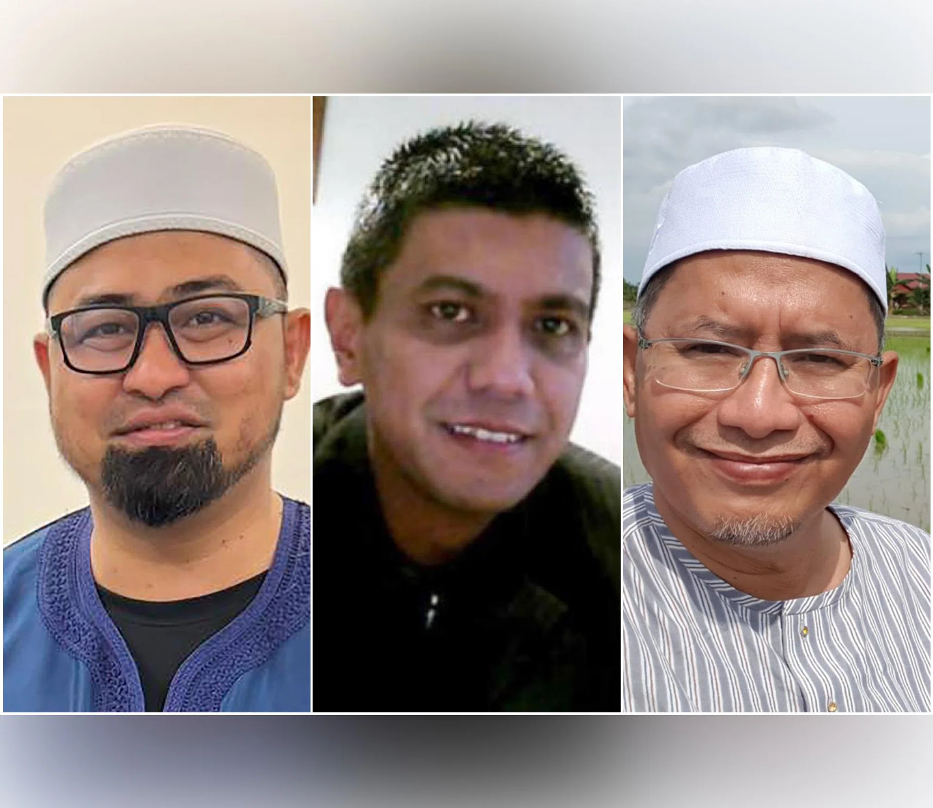 (From left) Sukri Omar, Zulfikar Mohamad Shariff and Malaysian politician Iskandar Abdul Samad.