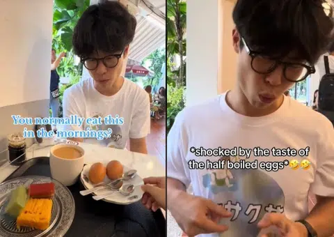 Local TikToker gets her South Korean husband to try half-boiled eggs