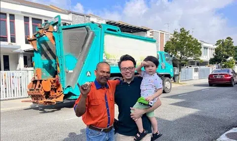 Malaysian garbage truck driver is three-year-old boy's unsung hero during Covid-19 pandemic