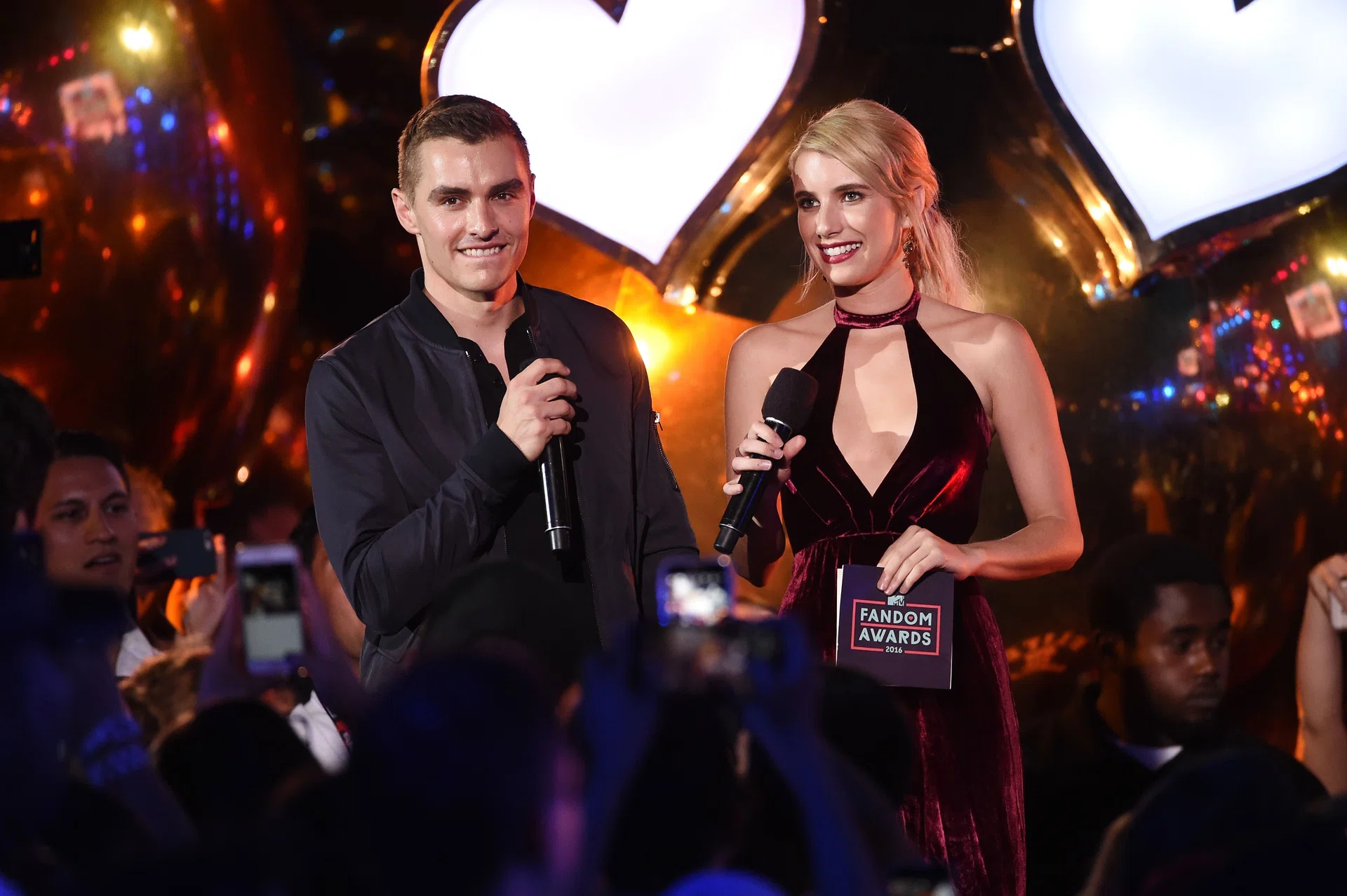 Nerve, starring Dave Franco (left) and Emma Roberts