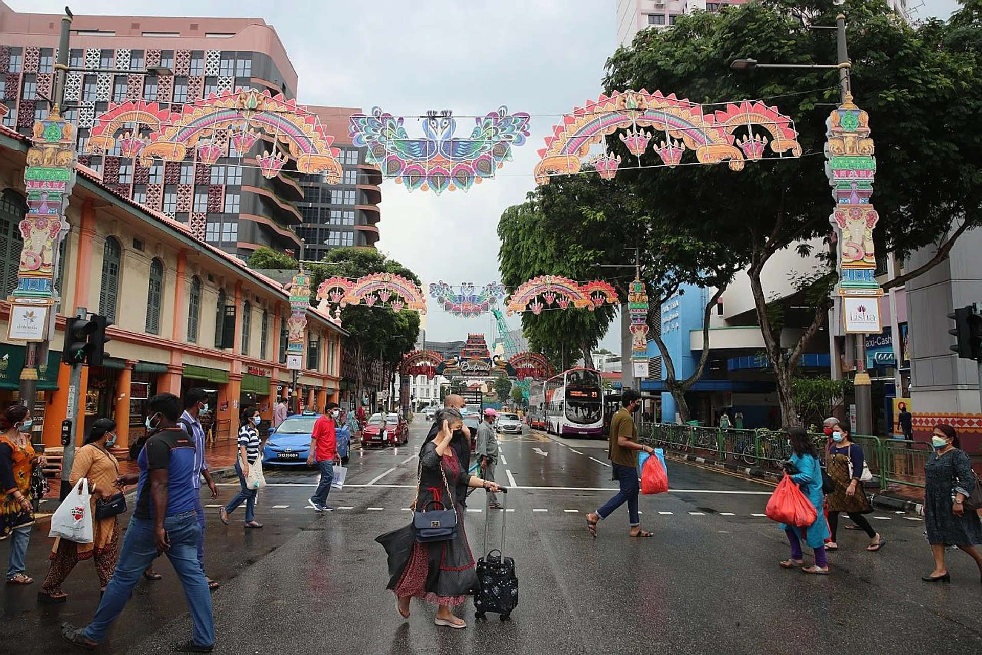 This popular pedestrian crossing at the junction of Campbell Lane and Serangoon Road will be blocked off on certain days in the lead-up to Deepavali, to prevent overcrowding in Little India. 