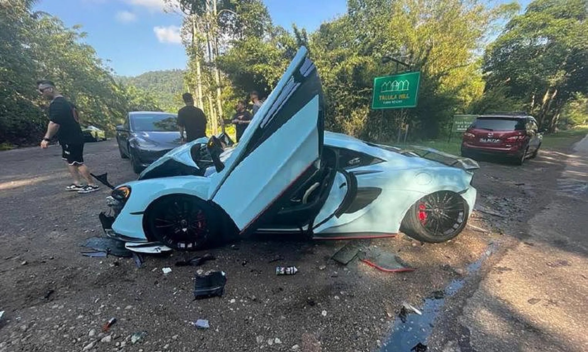 Higher risk: Insurer AIG has decided not to cover McLaren cars driven into Malaysia following a crash involving three such cars in October 2023.
