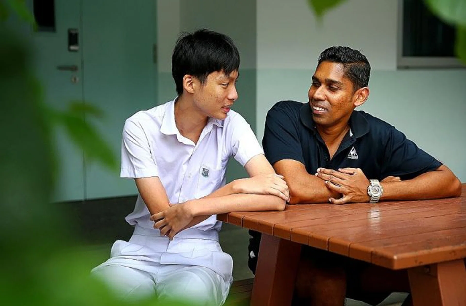 INSPIRATION: Mr Michael Rajanayagam made sure Ryan Wu was protected from the notorious students and he devised simple ways to help the teenager study better.