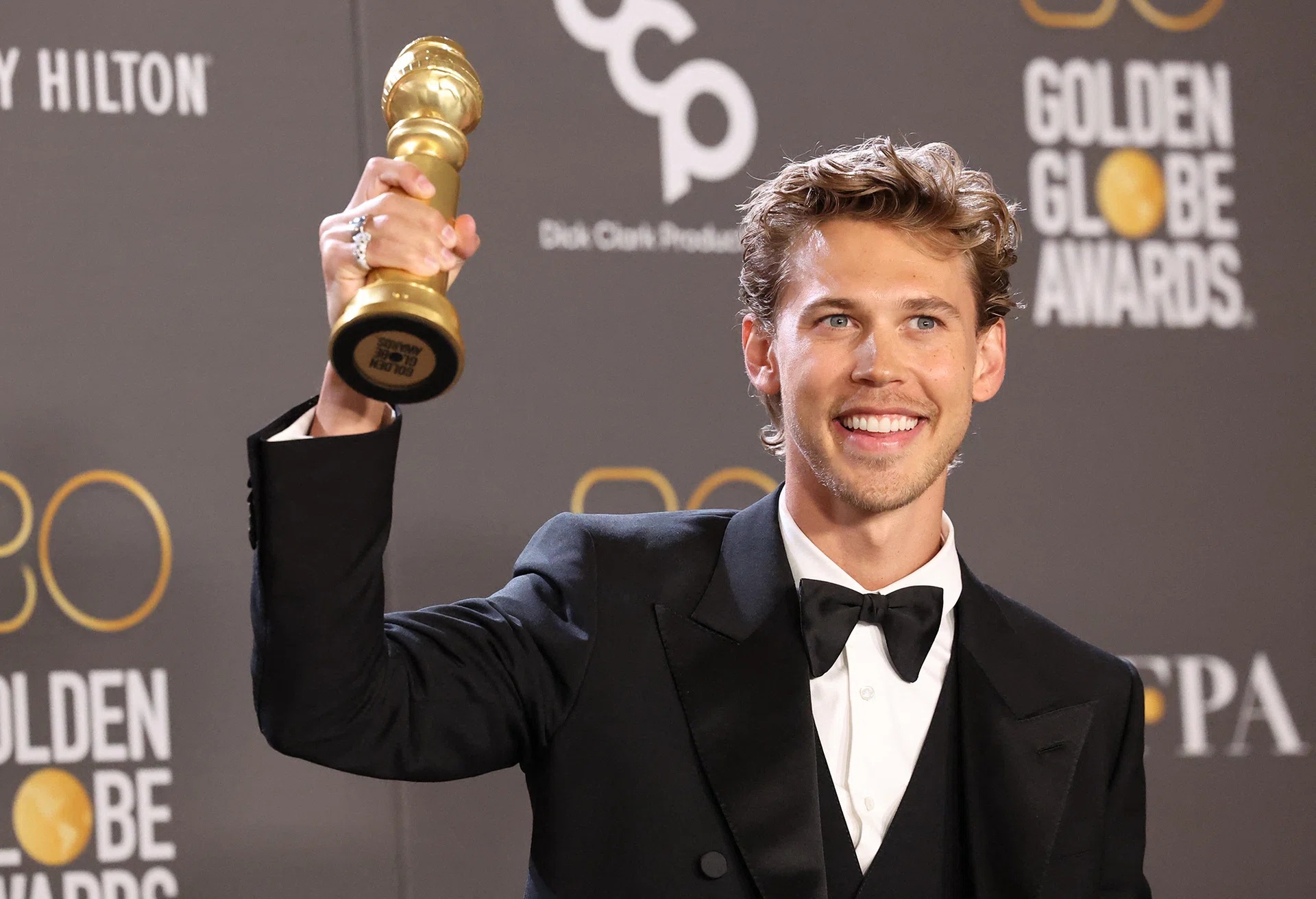 Austin Butler won the Golden Globe for best actor in a drama for his powerful performance as Elvis Presley in director Baz Luhrmann’s biopic of the legendary singer.