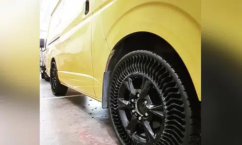 Puncture-proof tyres made from plastic bottles tested in Singapore