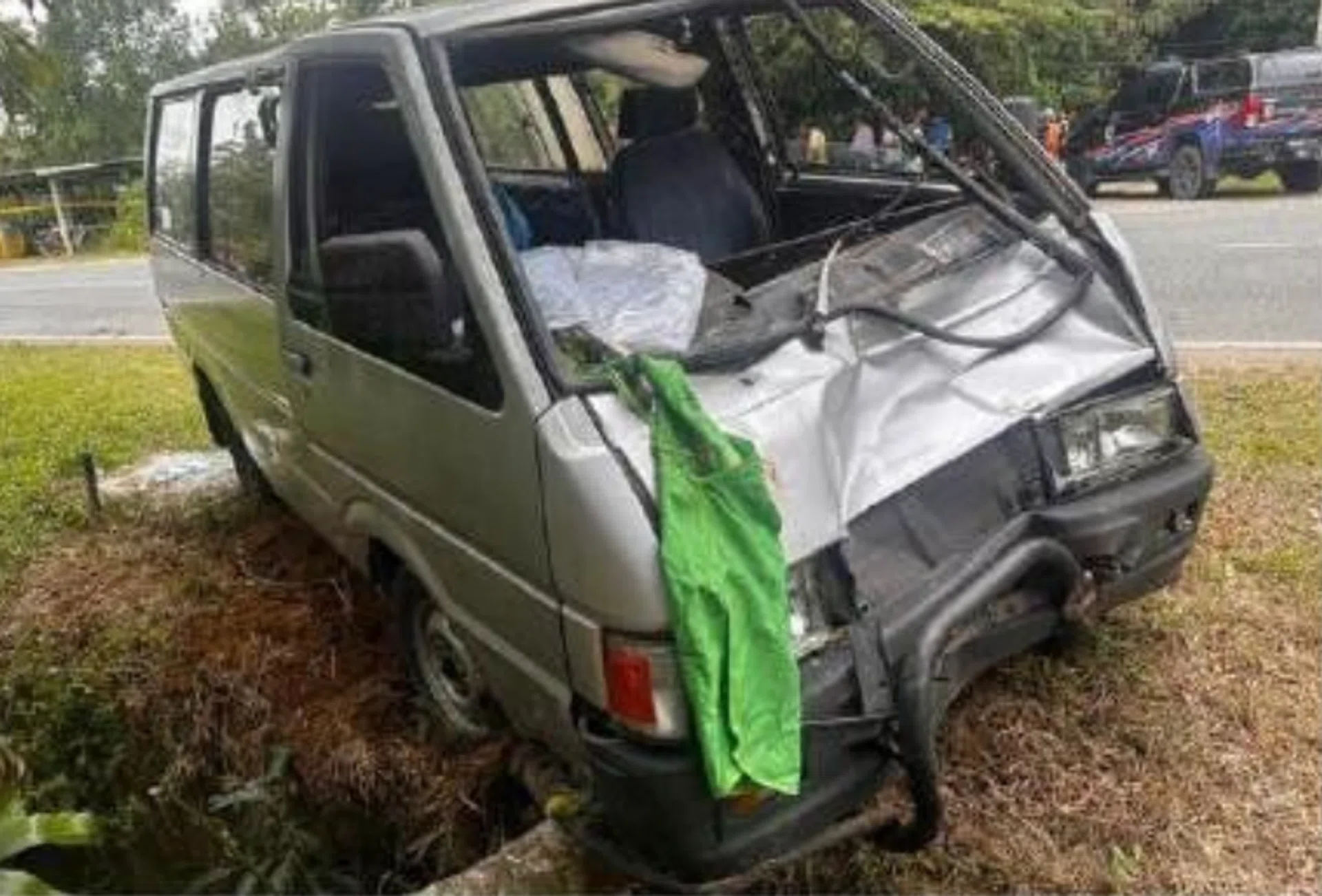 The bike the boys were riding exited a junction and abruptly entered a van's path.